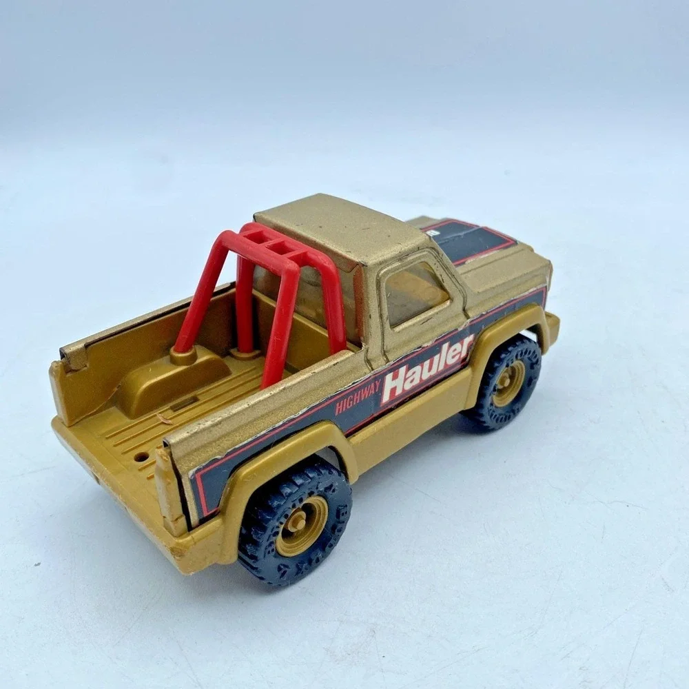 Vintage‎ 1981 Buddy L Mighty Hauler Gold Pickup Truck Toy Die-Cast Metal 4x4